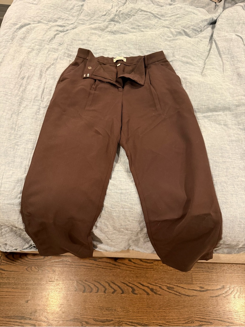Abercrombie & Fitch Brown High-Waist Trousers